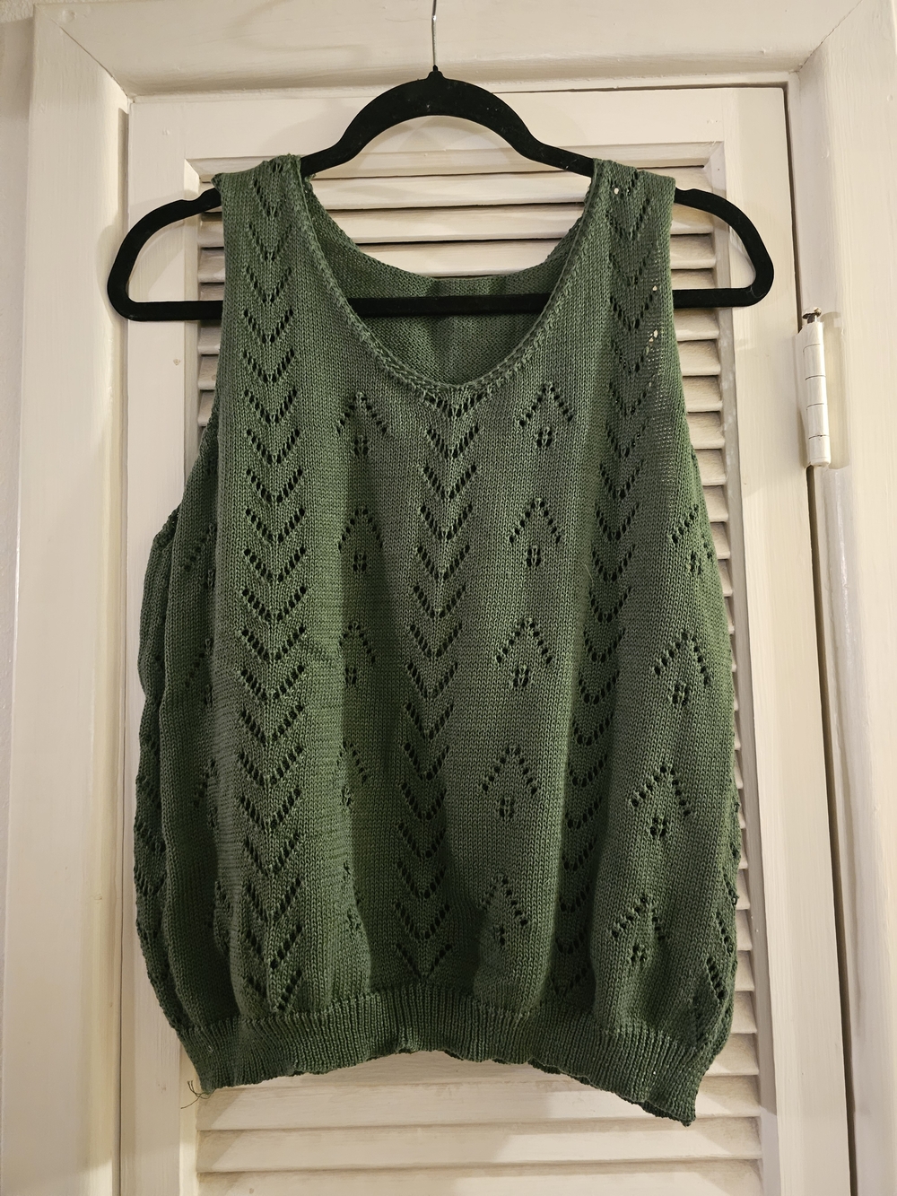 3/$13 SHEIN Olive Green Knit V-Neck Tank